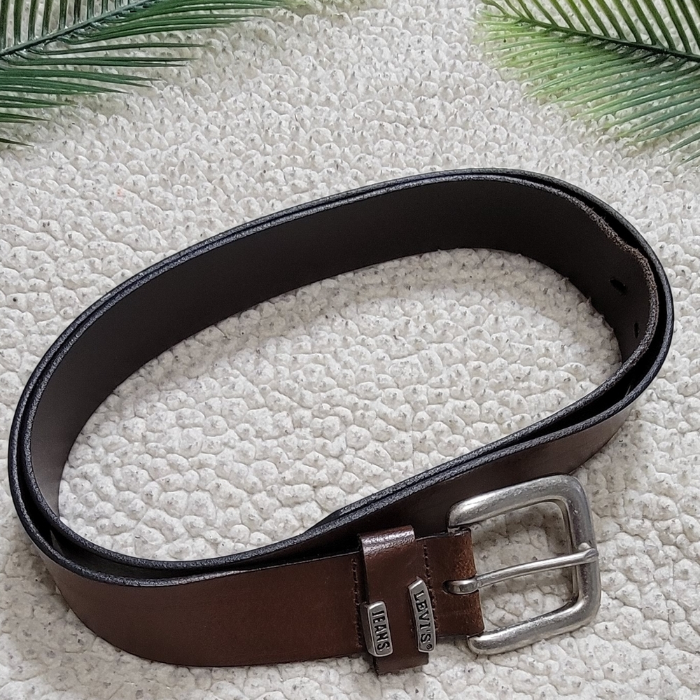 Levis Jean Brown Leather Belt - Picture 4 of 7